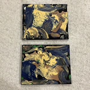 2 pour paintings